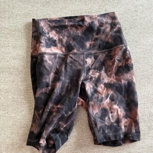 Lululemon align tie dye biker shorts